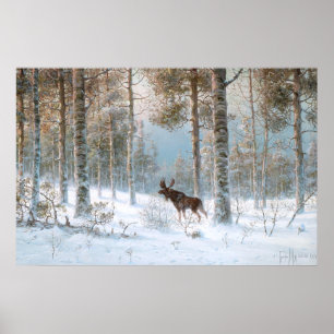 Pôster Leodinovich: Alces na floresta