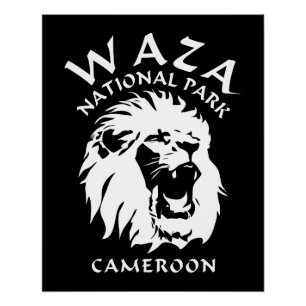Pôster Leões Do Parque Nacional De Waza - Camarões