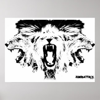 Pôster Leões RAWR
