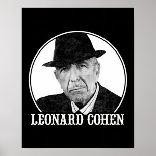 Poster Leonard Cohen Art 60s Estilo