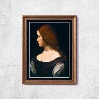 Leonardo Da Vinci Retrato Jovem Dama de Arte Famos