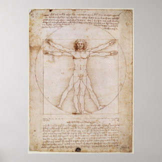 Poster Leonardo da Vinci Vitruvian