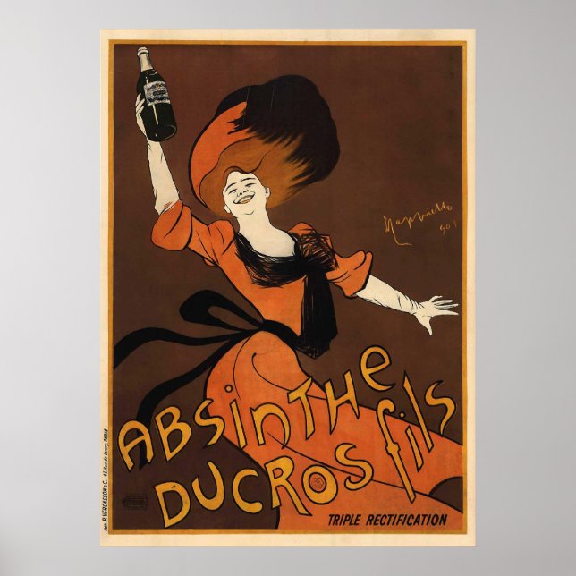 Pôster Leonetto Cappiello Absinthe Ducros Fils (Frente)