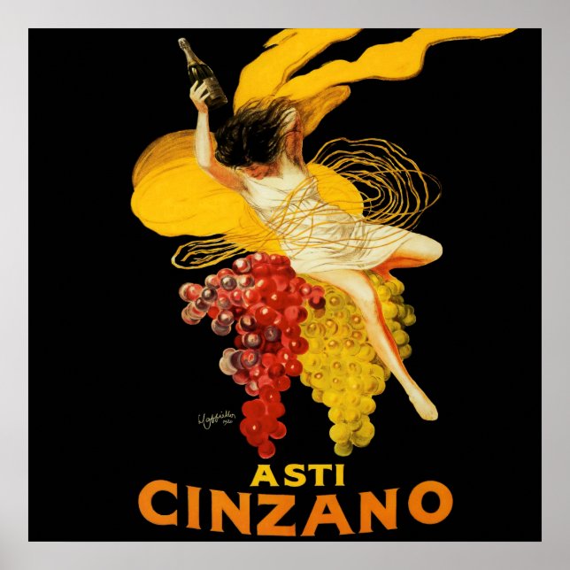 Poster Leonetto Cappiello Cinzano Cocktail Publicidade (Frente)