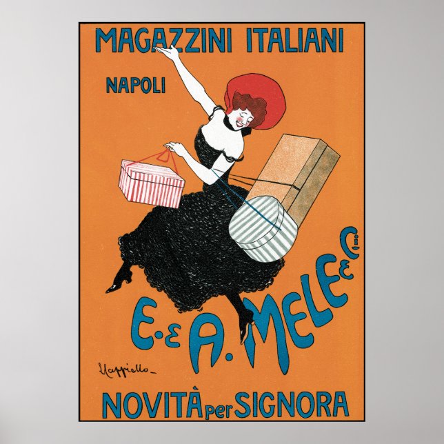 Poster Leonetto Cappiello Magazzini Italiani (Frente)