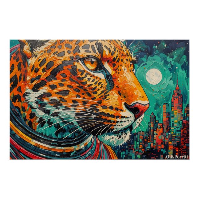 PÔSTER LEOPARD ASTRONAUTA-VOLTANDO PARA CASA 11 (Frente)
