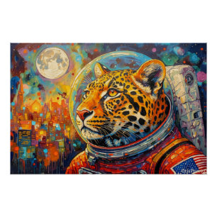 PÔSTER LEOPARD ASTRONAUTA-VOLTANDO PARA CASA 2