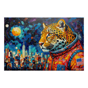 PÔSTER LEOPARD ASTRONAUTA-VOLTANDO PARA CASA 3