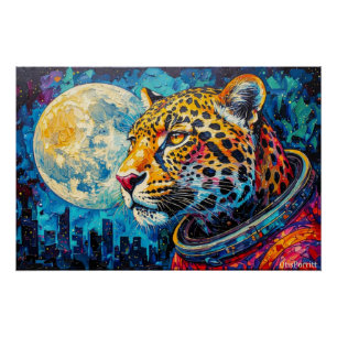 PÔSTER LEOPARD ASTRONAUTA-VOLTANDO PARA CASA 5