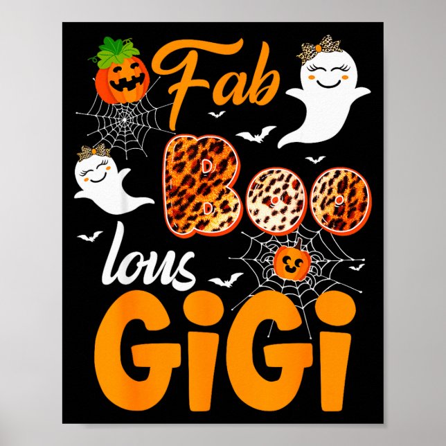 Poster Leopard Fab Boo Lous Gigi Soky Halloween Costume G (Frente)