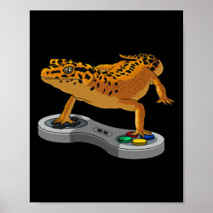Poster Leopard Gecko Gearded Dragon Gift Crianças Legal G
