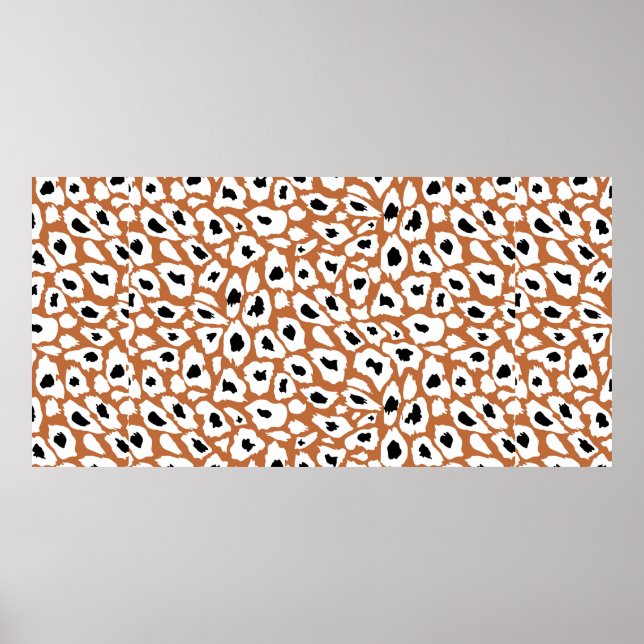 Poster Leopard pattern, african animal print design (Frente)