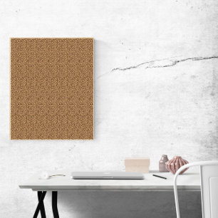 Poster Leopard Pattern Brown
