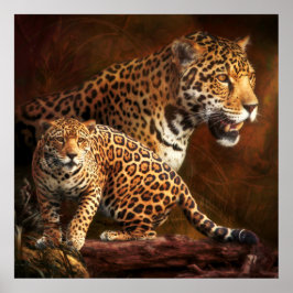 POSTER LEOPARD "WILD NIGHT"
