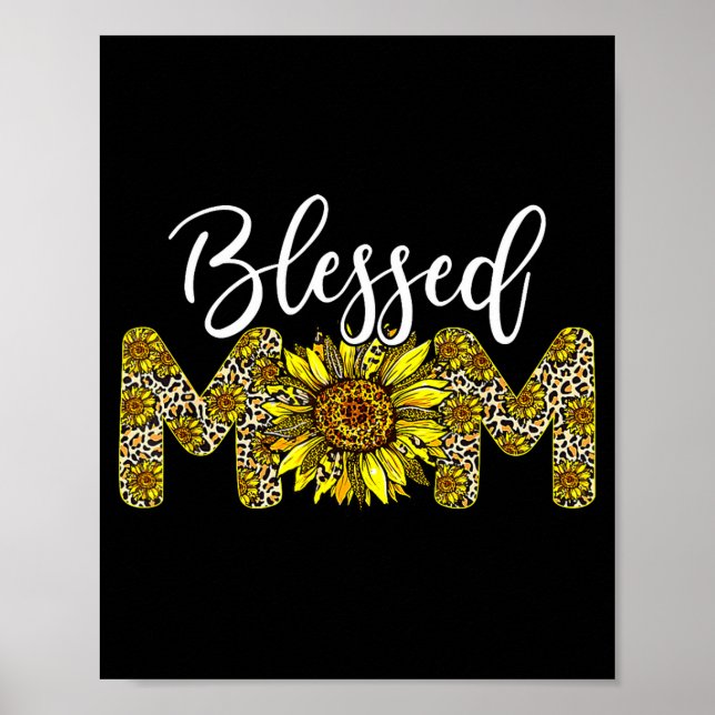 Poster Leopardo abençoou mãe girassol mãe vida mãe da (Frente)