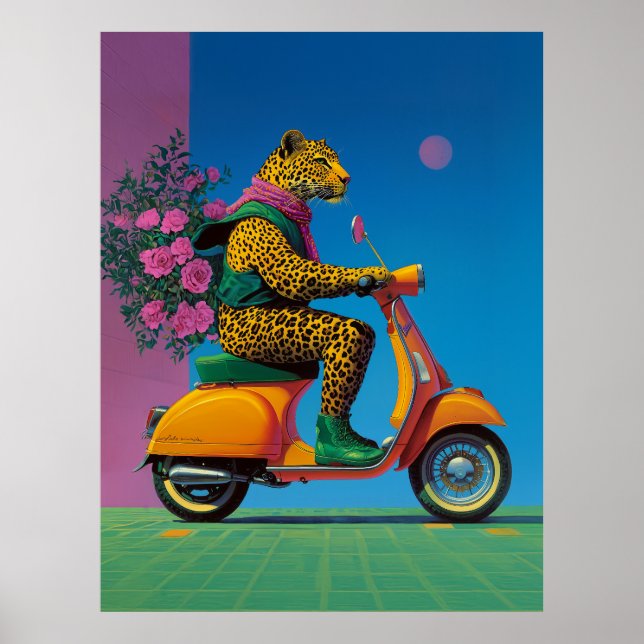 Poster Leopardo em Rodas: Uma Na moda, (Frente)