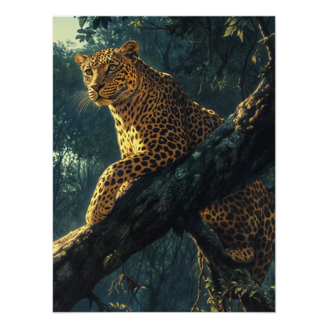 Pôster Leopardo em Watch (Frente)