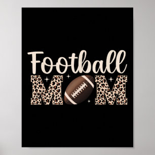 Poster Leopardo Futebol Mãe Mulher Jogadora de futebol Mo