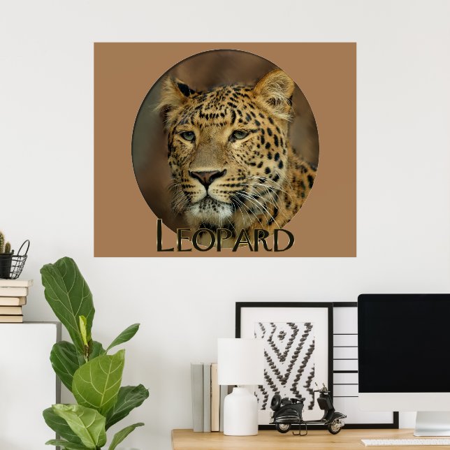 Poster Leopardo Lovers Art (Escritório em casa)