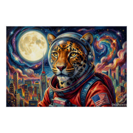 PÔSTER LEOPARDO NA MARGEM DA CIDADE 2