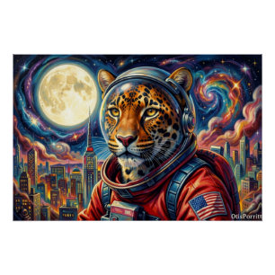PÔSTER LEOPARDO NA MARGEM DA CIDADE 2