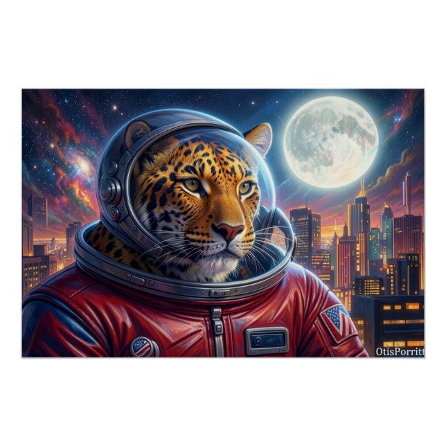 PÔSTER LEOPARDO NA MARGEM DA CIDADE-3 (Frente)