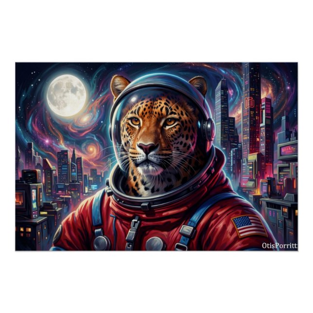 PÔSTER LEOPARDO NA MARGEM DA CIDADE-5 (Frente)
