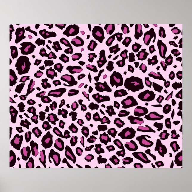 Pôster Leopardo rosa (Frente)