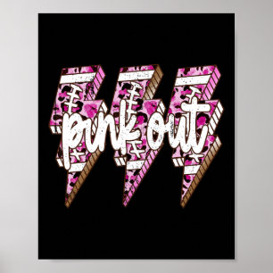 Poster Leopardo-rosa, Cancer-Mama, relâmpago, rosa, em gu