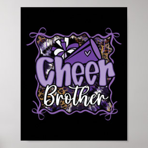 Poster Leopardo Roxo Coquete Porra Irmão Cheerleader