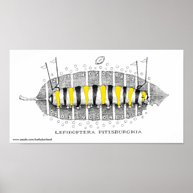 Pôster Lepidoptera Pittsburghia-Zazzle, www.zazzle.com... (Frente)