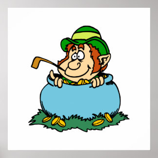 Pôster Leprechaun em Pote do Dourado