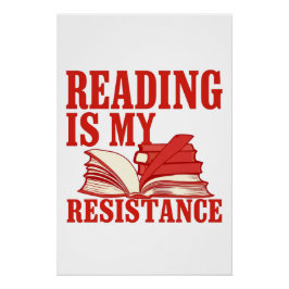 Pôster Ler É Minha Resistência | Arte de Libertação Liter