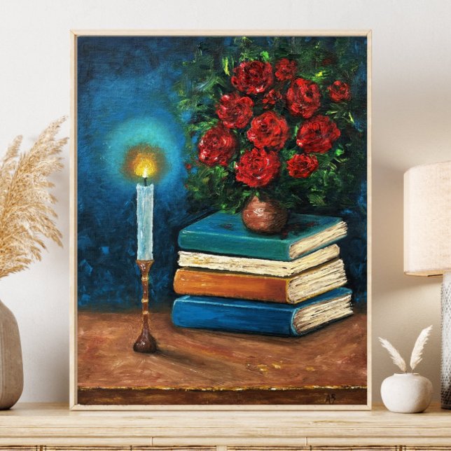 Poster Ler Ilumina Livros De Belas Artes Ainda Vida (Criador carregado)