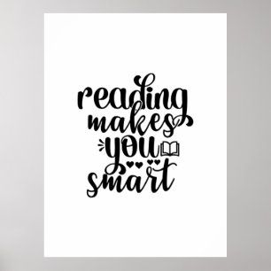 Poster Ler Leitura De Arte Torna Você Inteligente
