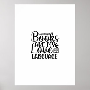 Poster Ler Livros De Arte É Minha Linguagem De Amor