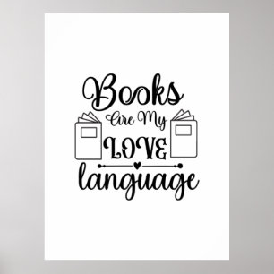 Poster Ler Livros De Arte É Minha Linguagem De Amor