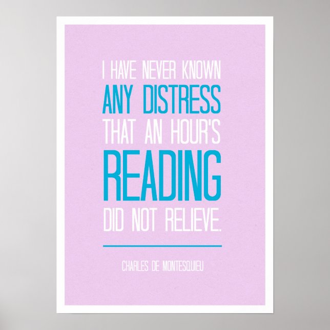 Pôster Ler para o Alivio (Frente)