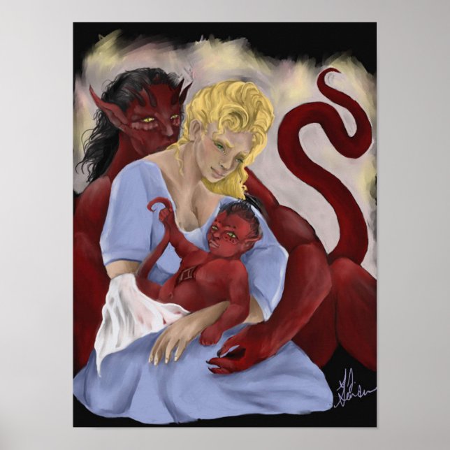 Poster Lerix, Cara e Evol (Frente)