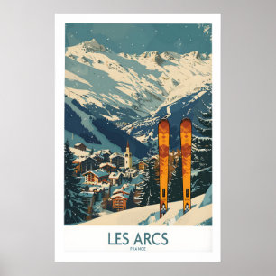 Poster Les Arcs Wall Art - França 1