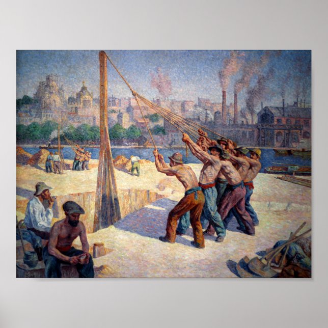 Poster Les batteurs de pieux (Frente)