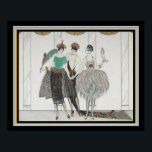 Poster "Les Belles Sauvagettes" Art Deco 16x20<br><div class="desc">Les Belles Sauvagettes de 1920 Art Deco Impressão de George Barbier</div>