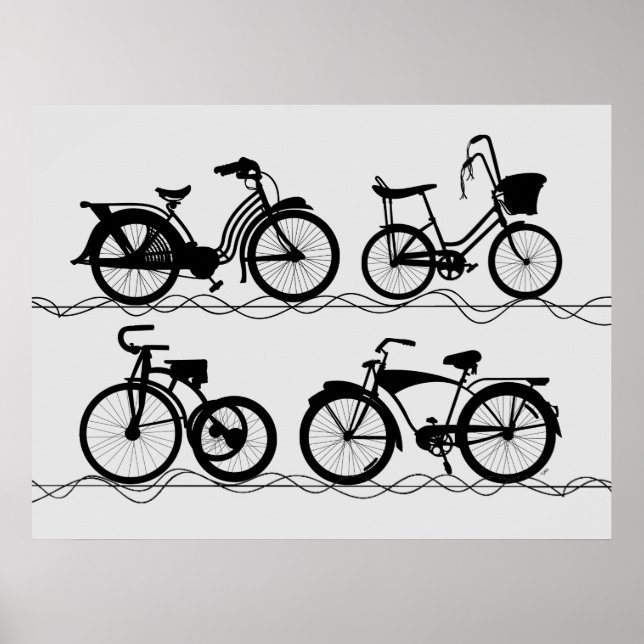 Poster Les Bicyclettes (Frente)
