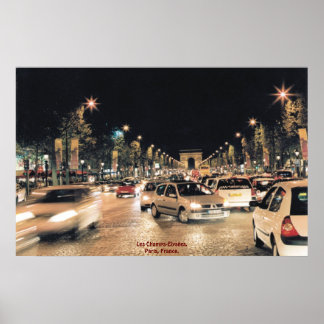 Pôster Les Champs-Elysées. Paris, França