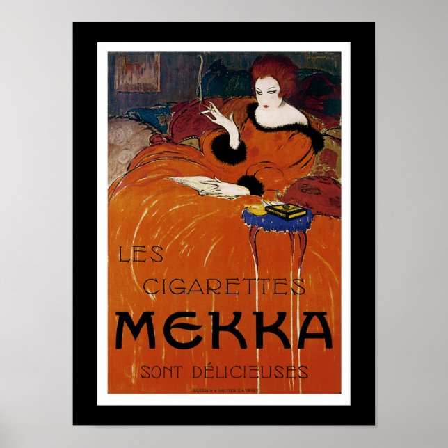 Poster Les Cigarettes Mekka (Frente)