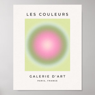 Poster Les Couleurs 07 Gradient Pink E Green Aura
