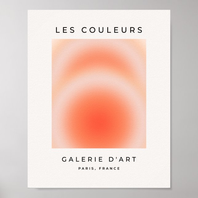 Poster Les Couleurs 09 Orange Gradient Aura (Frente)