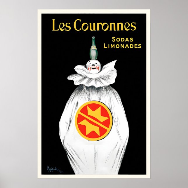 Poster Les Couronnes Sodas Limonades Vintage Comida&Bebid (Frente)