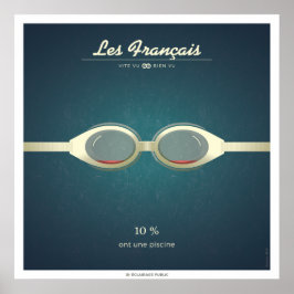 Pôster Les Français qui ont une piscine