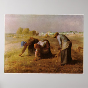 Poster Les Glaneuses 1857 pelo painço de Jean-Francois